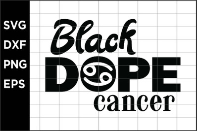 Black Dope Cancer SVG