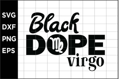 Black Dope Virgo SVG