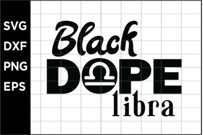 Black Dope Libra SVG