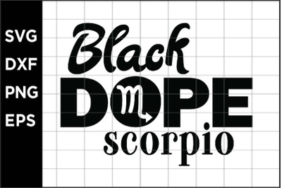 Black Dope Scorpio SVG