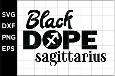 Black Dope Sagittarius SVG