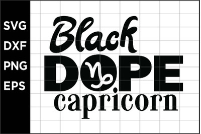 Black Dope Capricorn SVG