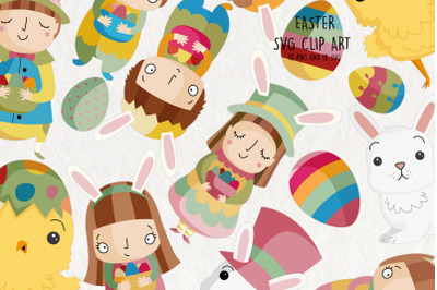 Easter SVG Clipart. Easter Clip Art