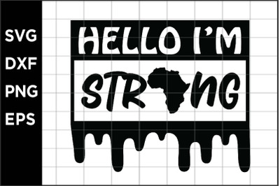 Hello Im Strong  SVG