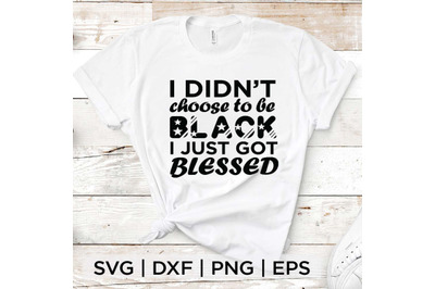 Black Blessed SVG