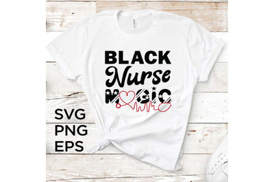 Black Nurse Magic SVG