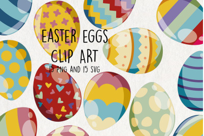 Easter Eggs SVG | Set of 15 |