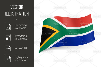 State flag of South Africa.