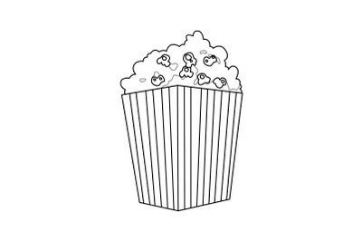 Amusement Parks Popcorn outline icon