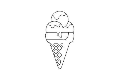 Amusement Parks Ice Cream outline icon