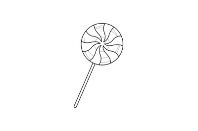 Amusement Parks Lollipops outline icon