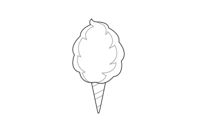 Amusement Parks Cotton Candy Outline icon