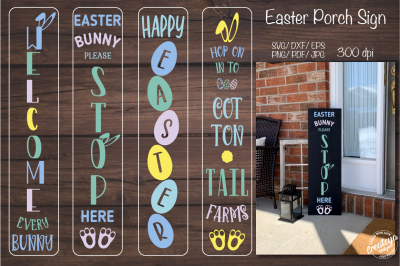 Porch easter sign. Easter porch. Easter welcome sign. Easter SVG