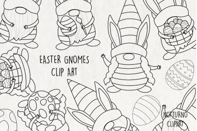 Easter Gnomes SVG | Set of 15 |