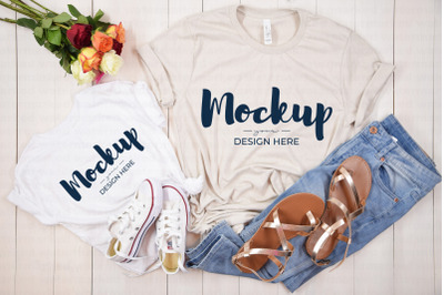 Mother and Daughter Shirt Mockup