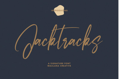 Jacktracks Signature Font