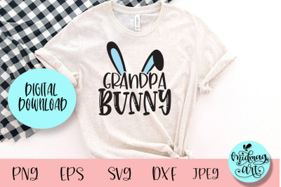 Grandpa bunny svg, easter svg