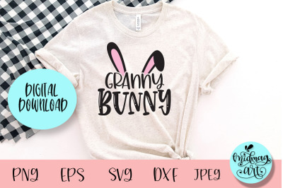 Granny bunny svg&2C; easter svg