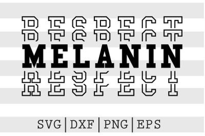 Melanin Respect SVG