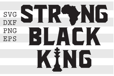 Strong Black King SVG