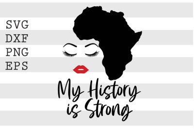 My history is strong SVG