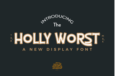 Holly Worst Display Font
