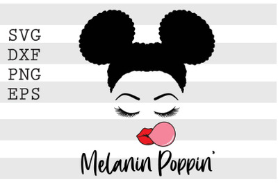 Melanin poppin SVG