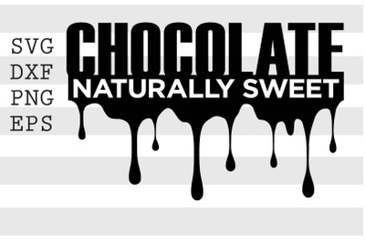 Chocolate naturally sweet SVG