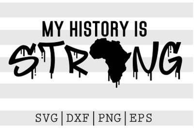 My history is strong SVG