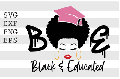 BAE black and educated SVG