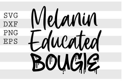 Melanated educated bougie SVG