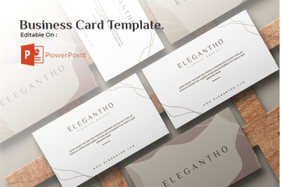 Business Card Powerpoint Template - Elegantho