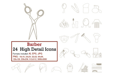 Barber Icon Set