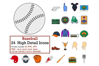 Baseball Icon Set