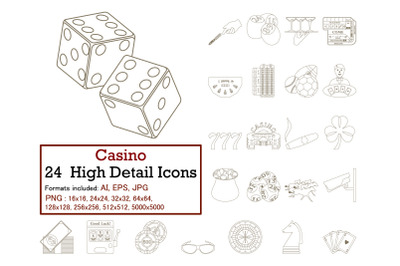 Casino Icon Set