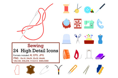 Sewing Icon Set