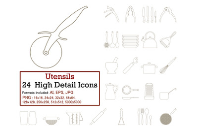 Utensils Icon Set