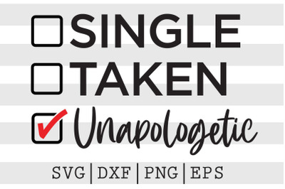 Single taken unapologetic SVG