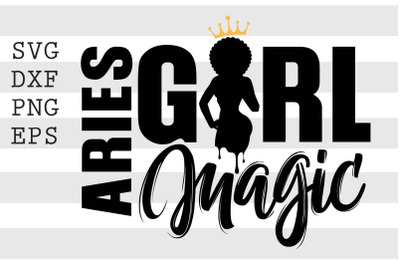 Aries girl magic SVG