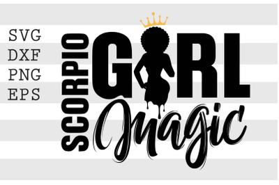 Scorpio girl magic SVG