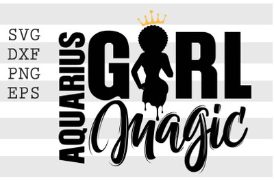 Aquarius girl magic SVG