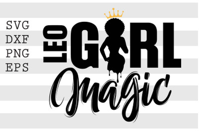 Leo girl magic SVG