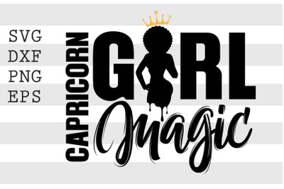 Capricorn girl magic SVG