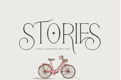 STORIES ELEGAN LIGATURES FONT