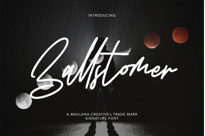 Ballstomer Signature Font