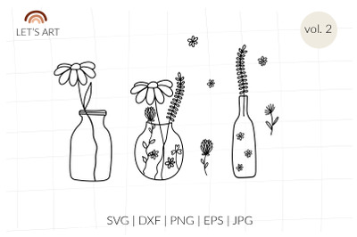 Mason jar svg, floral bottles svg, wildflowers svg. Fragrance aromathe