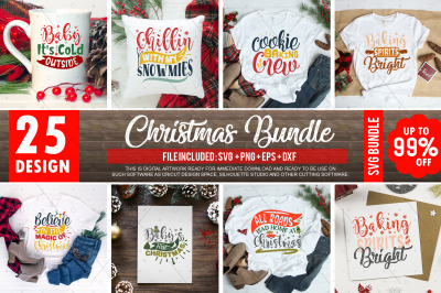 Christmas SVG Bundle, Christmas svg, Winter svg, Santa SVG, Holiday, M