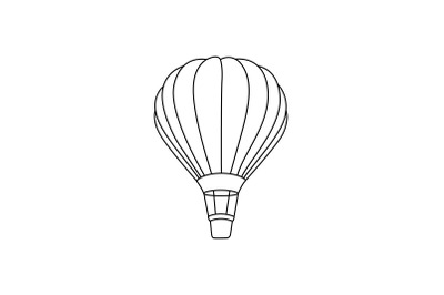 Amusement Parks Air Balloon Outline