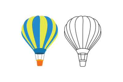 Amusement Parks Air Ballon fill Outline icon