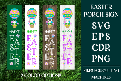 Easter Porch Sign with Bunny SVG